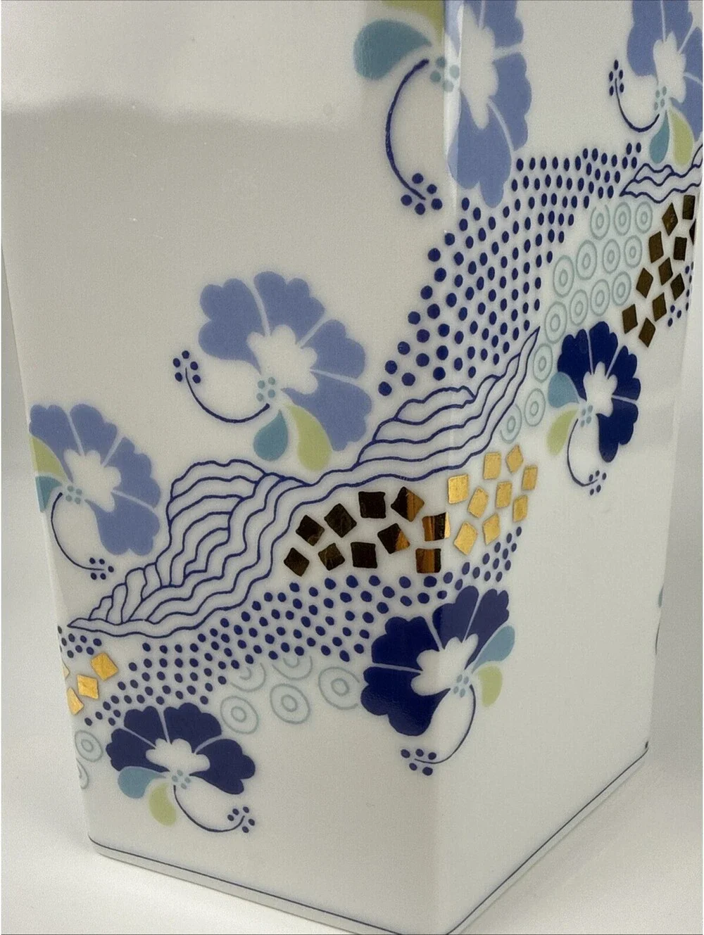 Vtg Royal Copenhagen Prisme Vase Annegrete Halling-Koch Danish Blue Porcelain